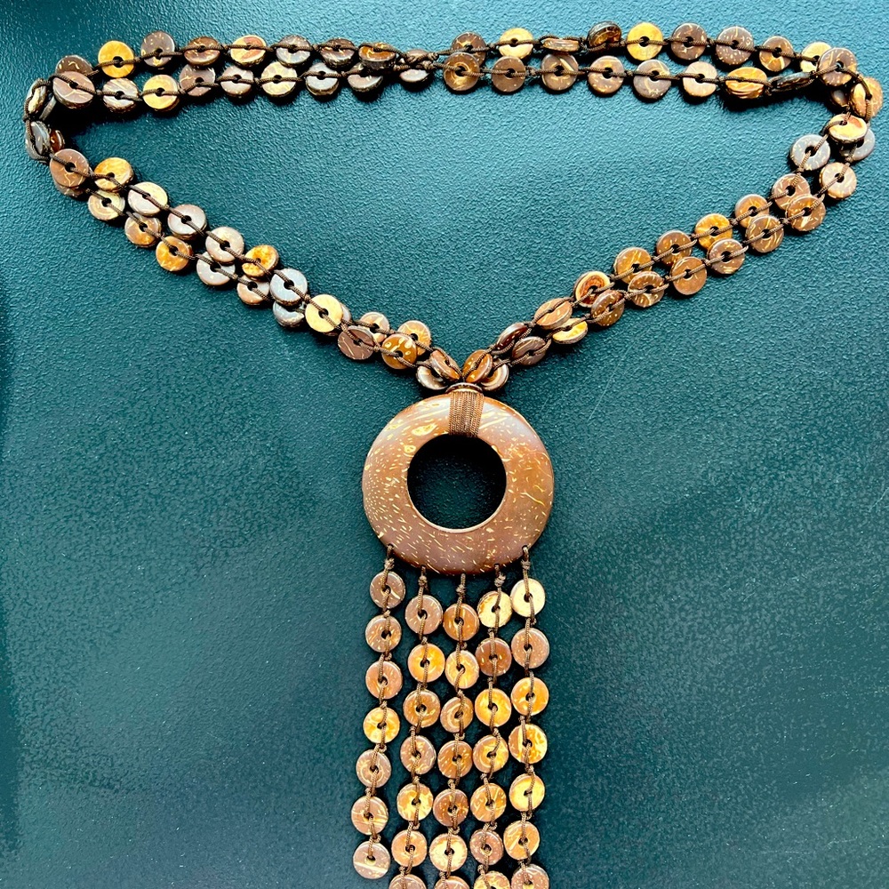 Coconut shell necklace
